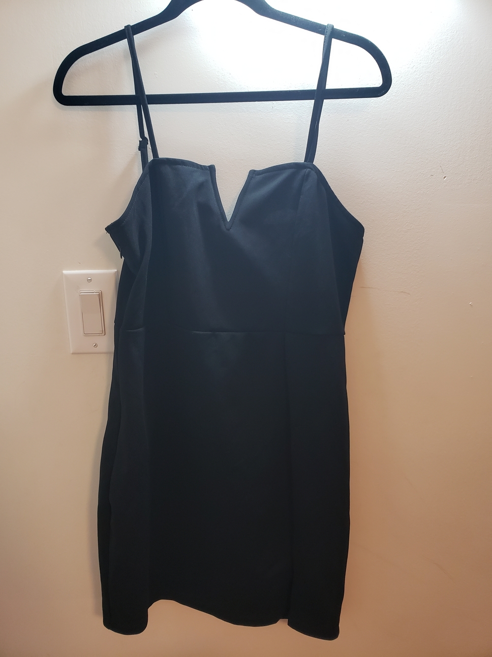 Classic Black Spaghetti-Strap Mini Dress